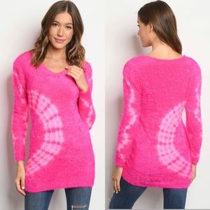 Fuzzy Tie Dye Top